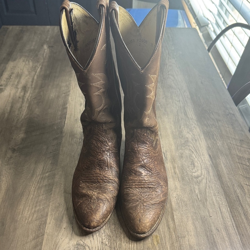 Dan Post Distressed Brown Western Boots